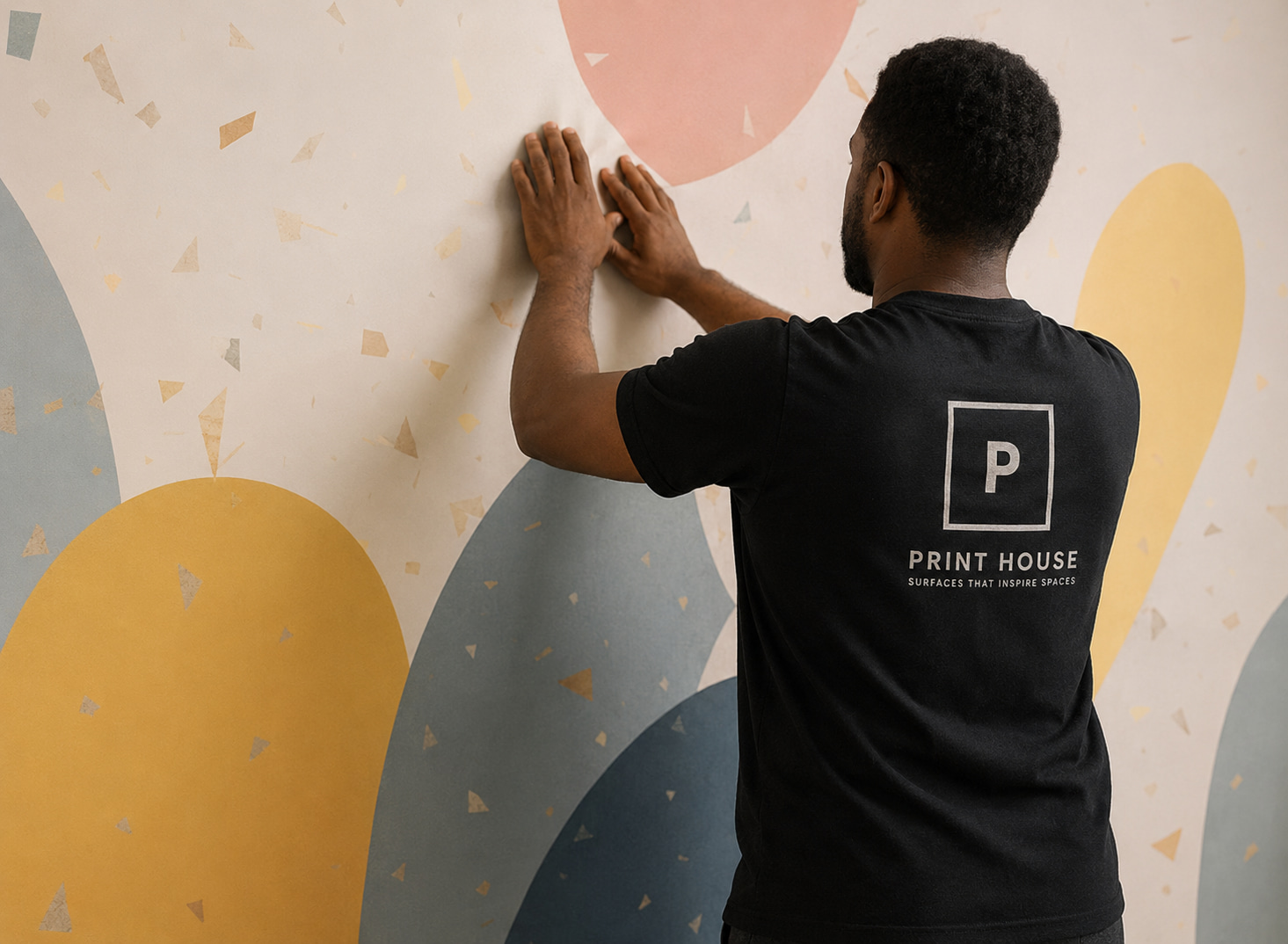 Professional wallpaper installation